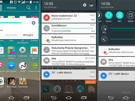 สมาร์ทโฟน LG G3 รัน ROM ระบบปฏิบัติการ Android 5.0 Lollipop