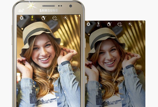 Samsung Galaxy J7 : Front LED Flash Light