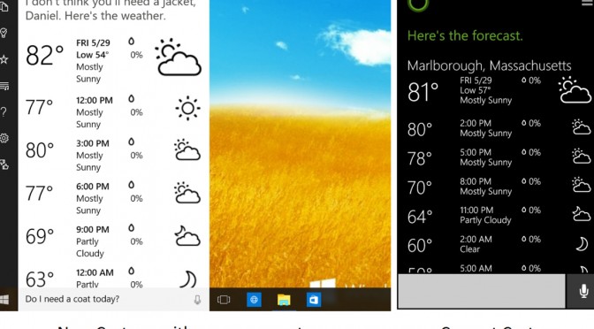 Cortana in Windows 10