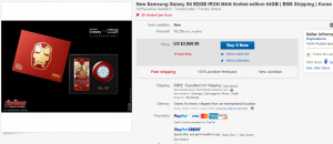 ซัมซุง ,Galaxy S6 edge , Iron Man Edition ,อีเบย์ ,